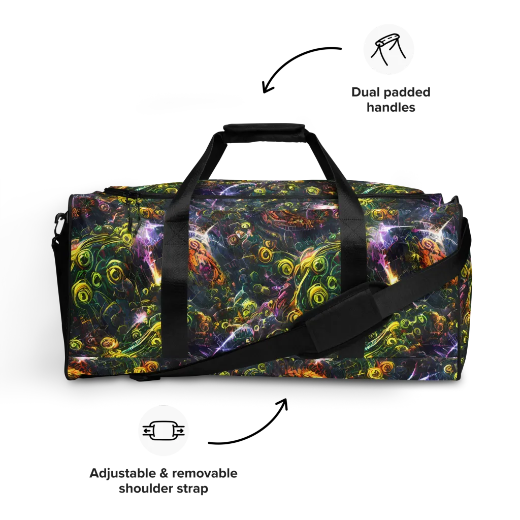 Midnight Vines on Duffle Bag — Front