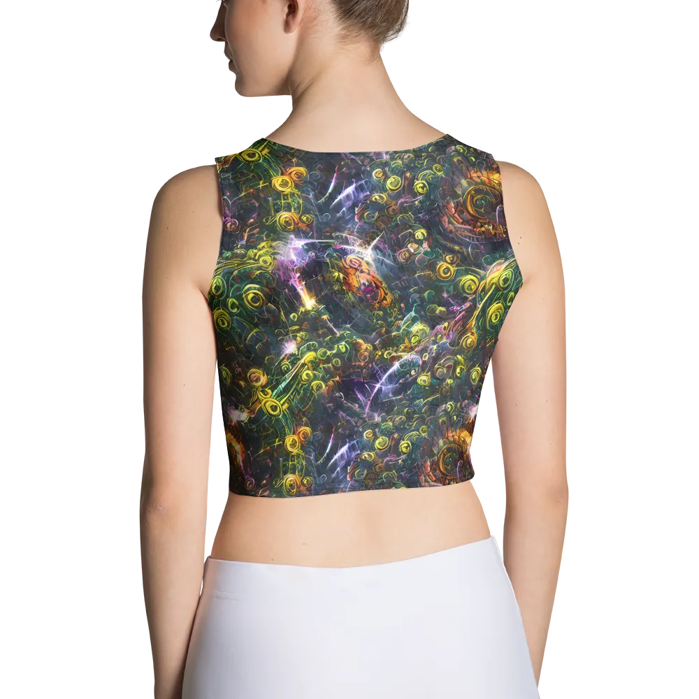 Midnight Vines on Crop Top — Back