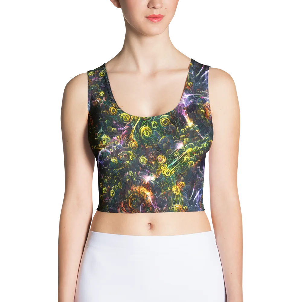 Midnight Vines on Crop Top — Front