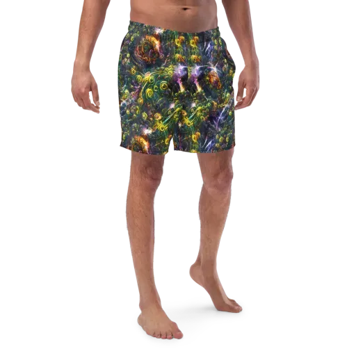 Midnight Vines on a Swim Trunks