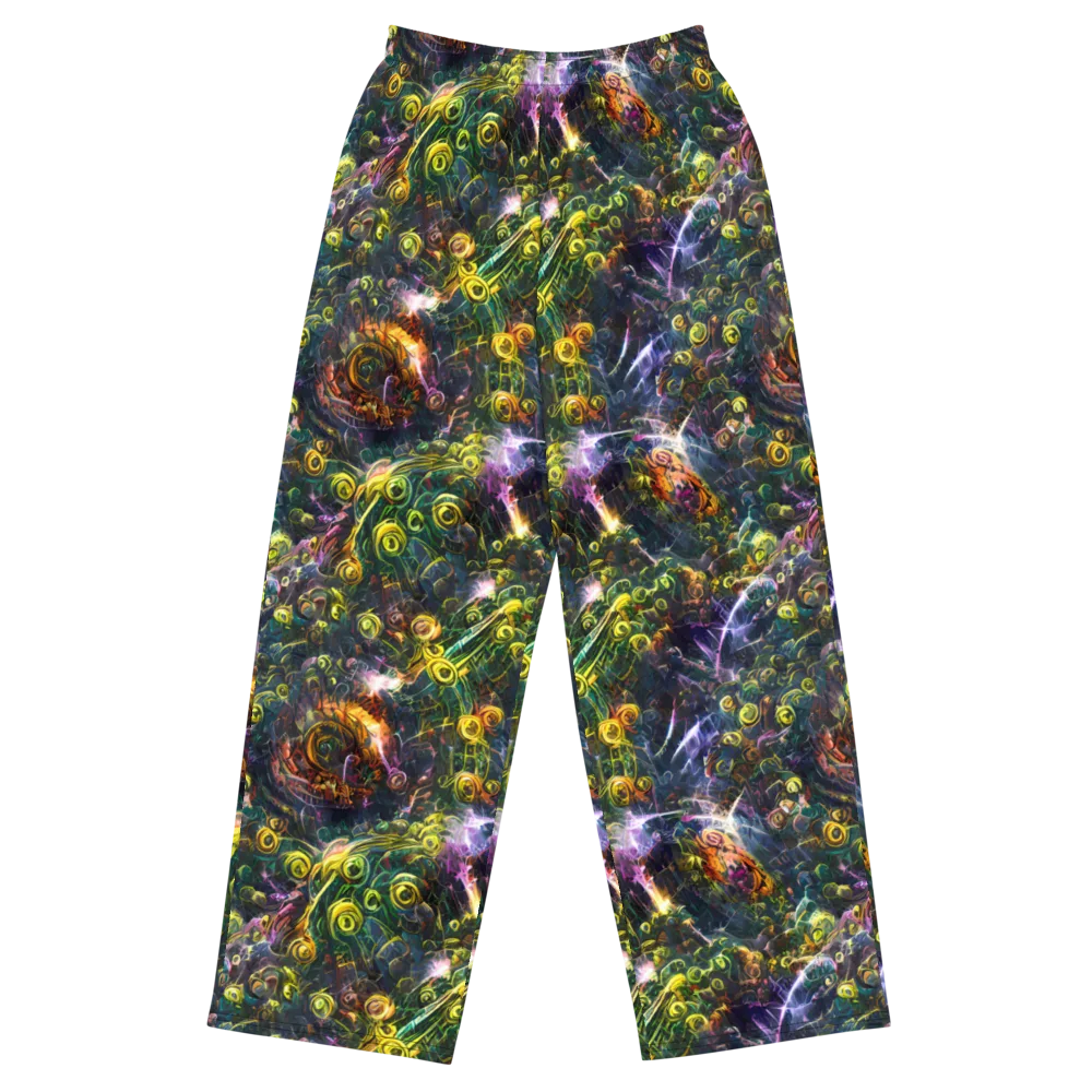 Midnight Vines on Wide-Leg Pants — Front