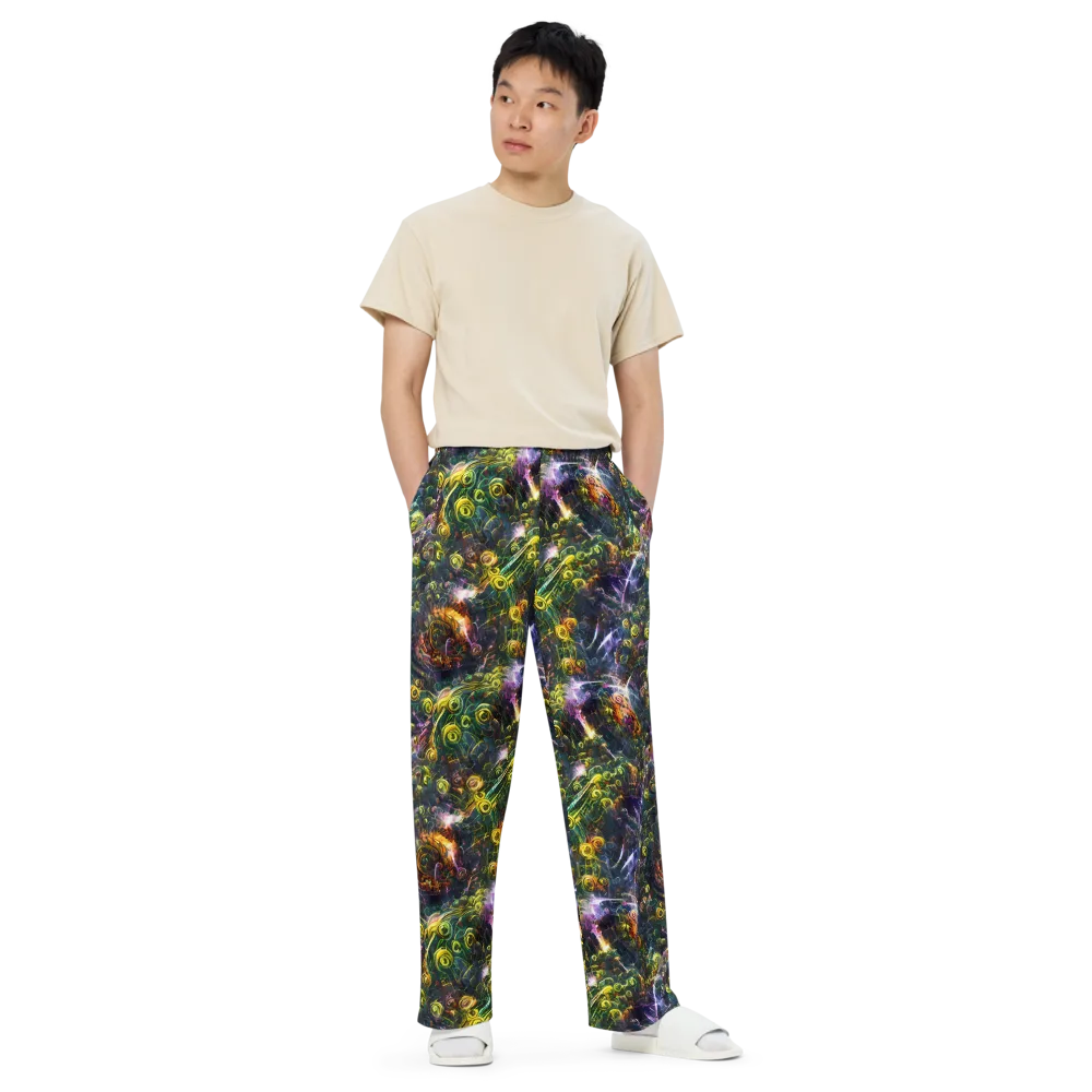 Midnight Vines on Wide-Leg Pants — Front