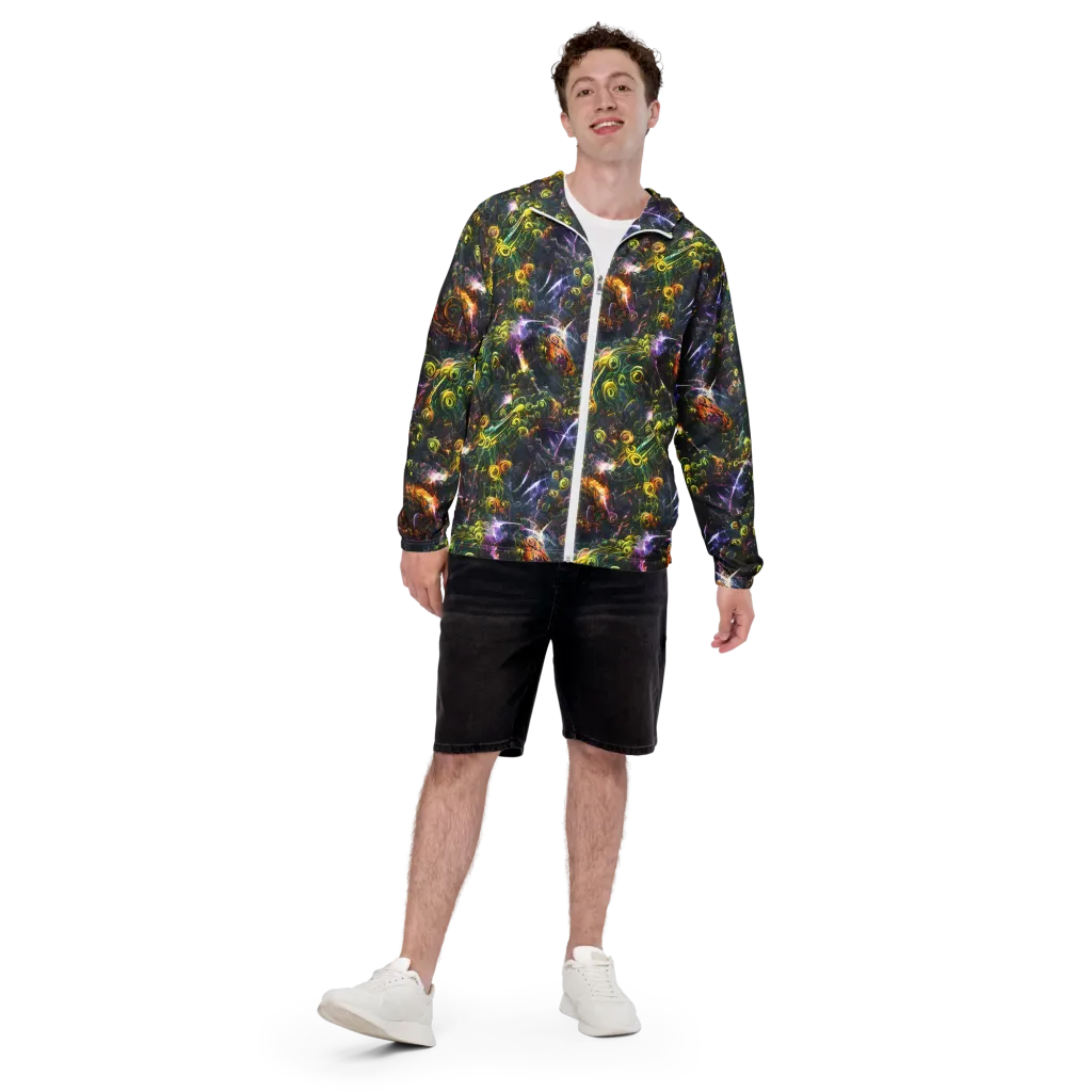 Midnight Vines on Men's Windbreaker — Front