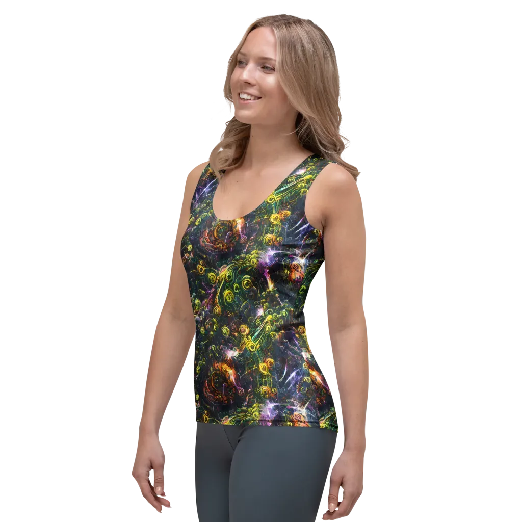 Midnight Vines on Women's Tank Top — Left Front