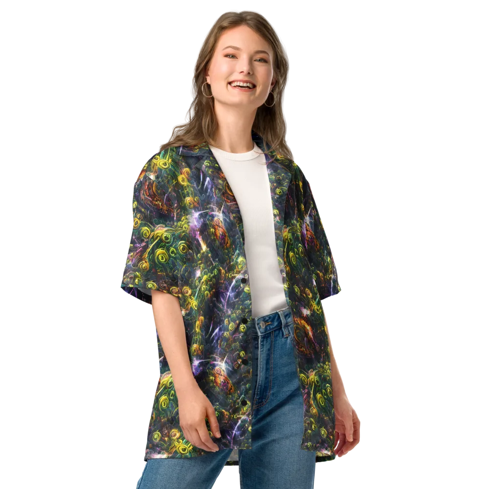 Midnight Vines on Button Shirt — Front