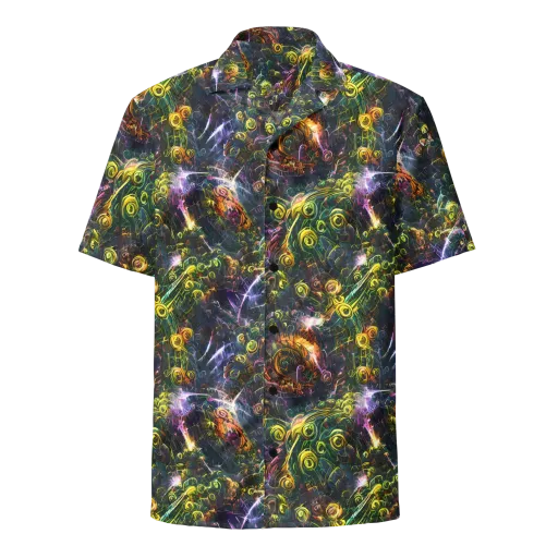 Midnight Vines on a Button Shirt