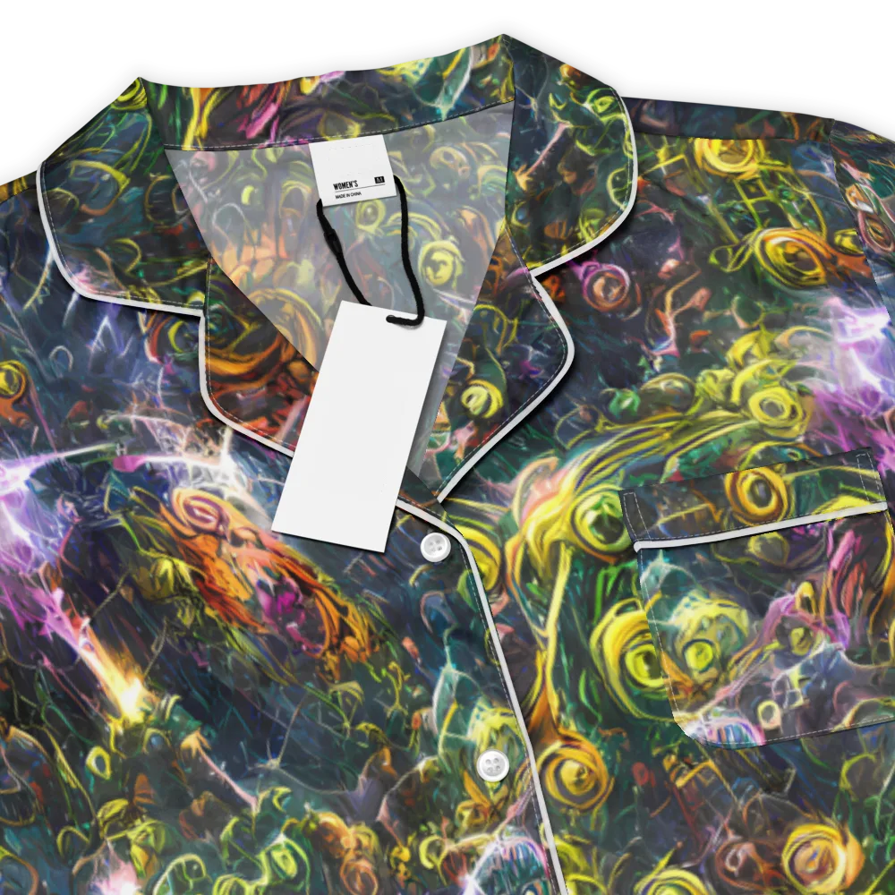 Midnight Vines on Women's Short Sleeve Pajama Top — Product details
