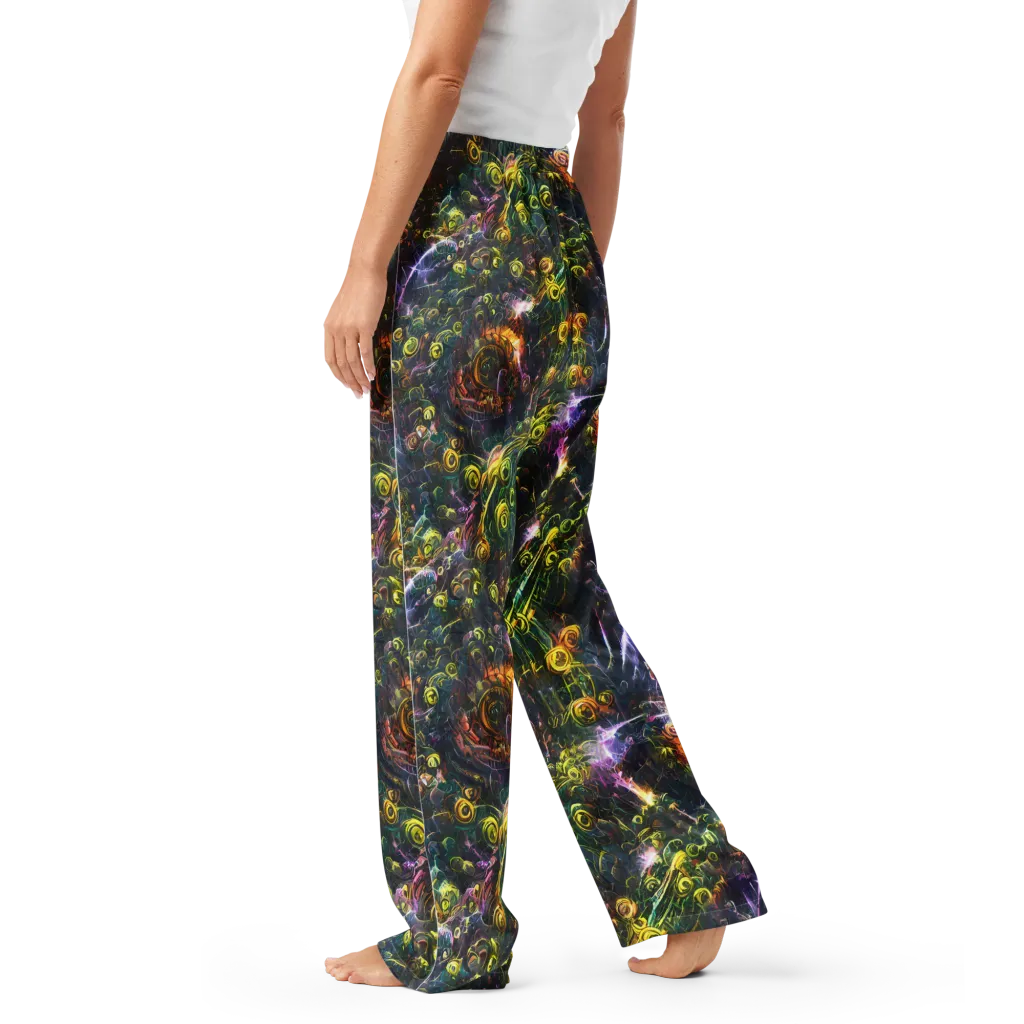 Midnight Vines on Women's Pajama Pants — Left