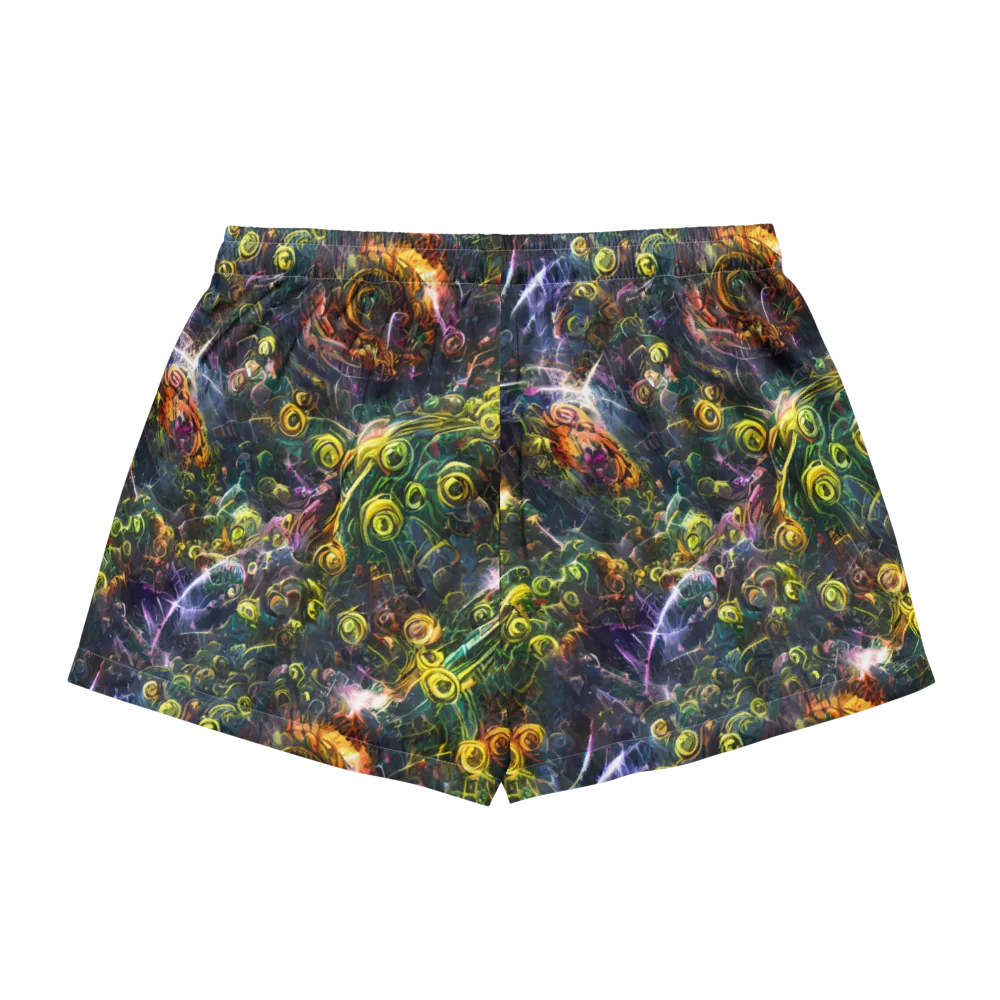 Midnight Vines on Women's Pajama Shorts — Back