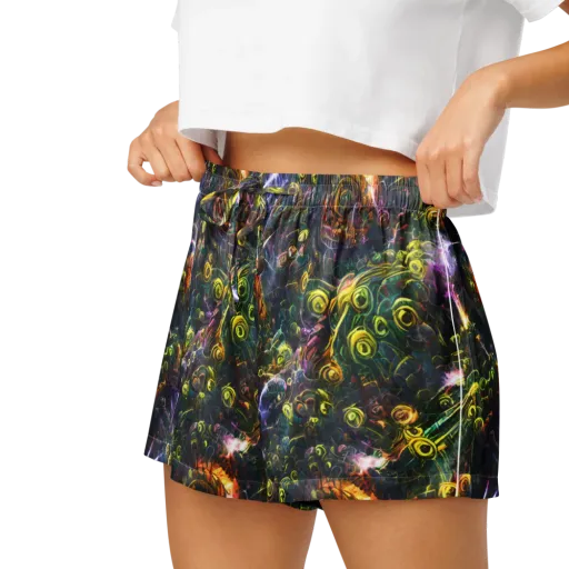 Midnight Vines on a Women's Pajama Shorts