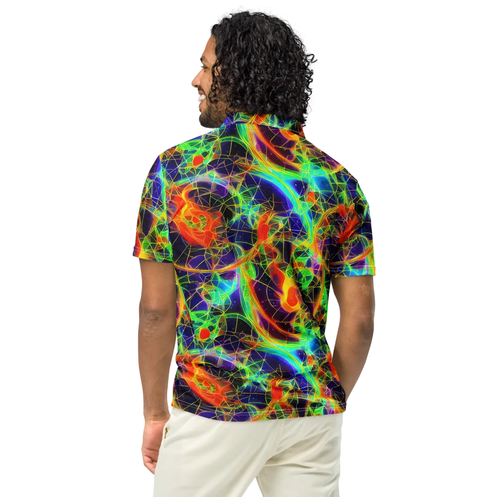 Pirie Pulse on Men's Slim Fit Polo Shirt — Back