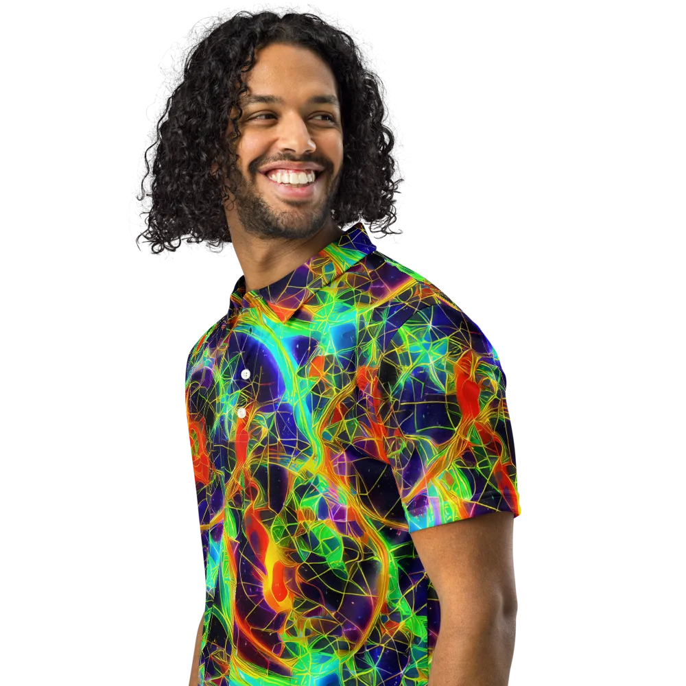 Pirie Pulse on Men's Slim Fit Polo Shirt — Left Front