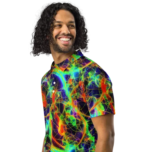 Pirie Pulse on a Men's Slim Fit Polo Shirt
