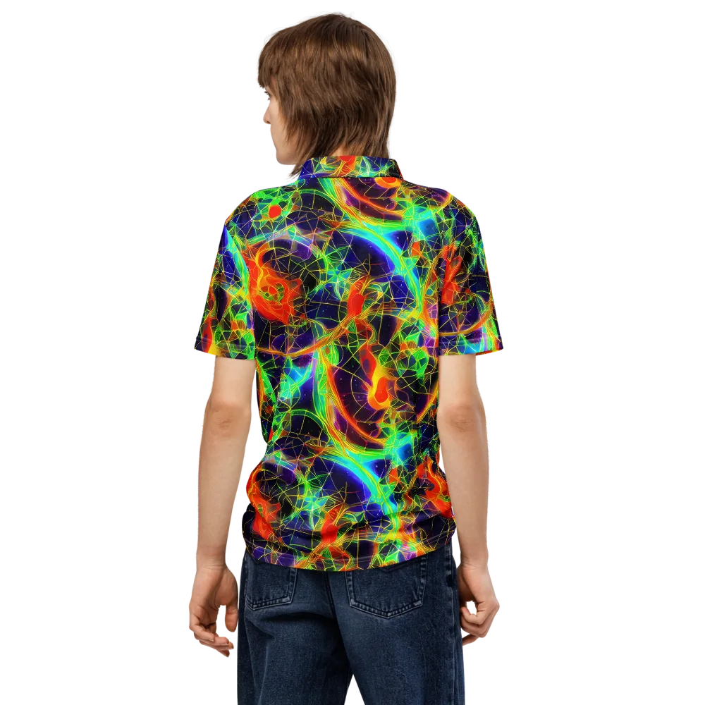 Pirie Pulse on Men's Slim Fit Polo Shirt — Back