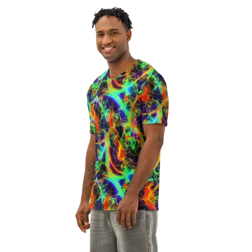 Pirie Pulse on a Men's Cotton Crew Neck T-Shirt
