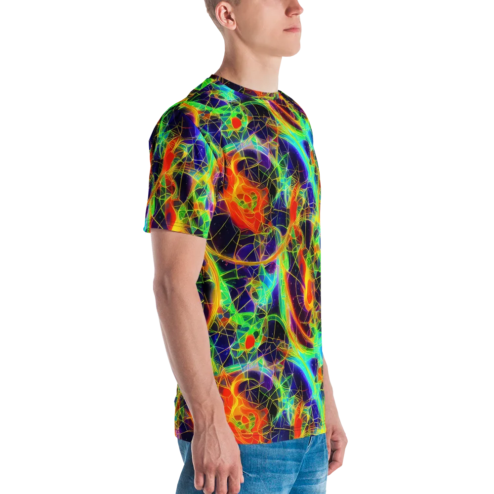 Pirie Pulse on Men's Crew Neck T-Shirt — Right