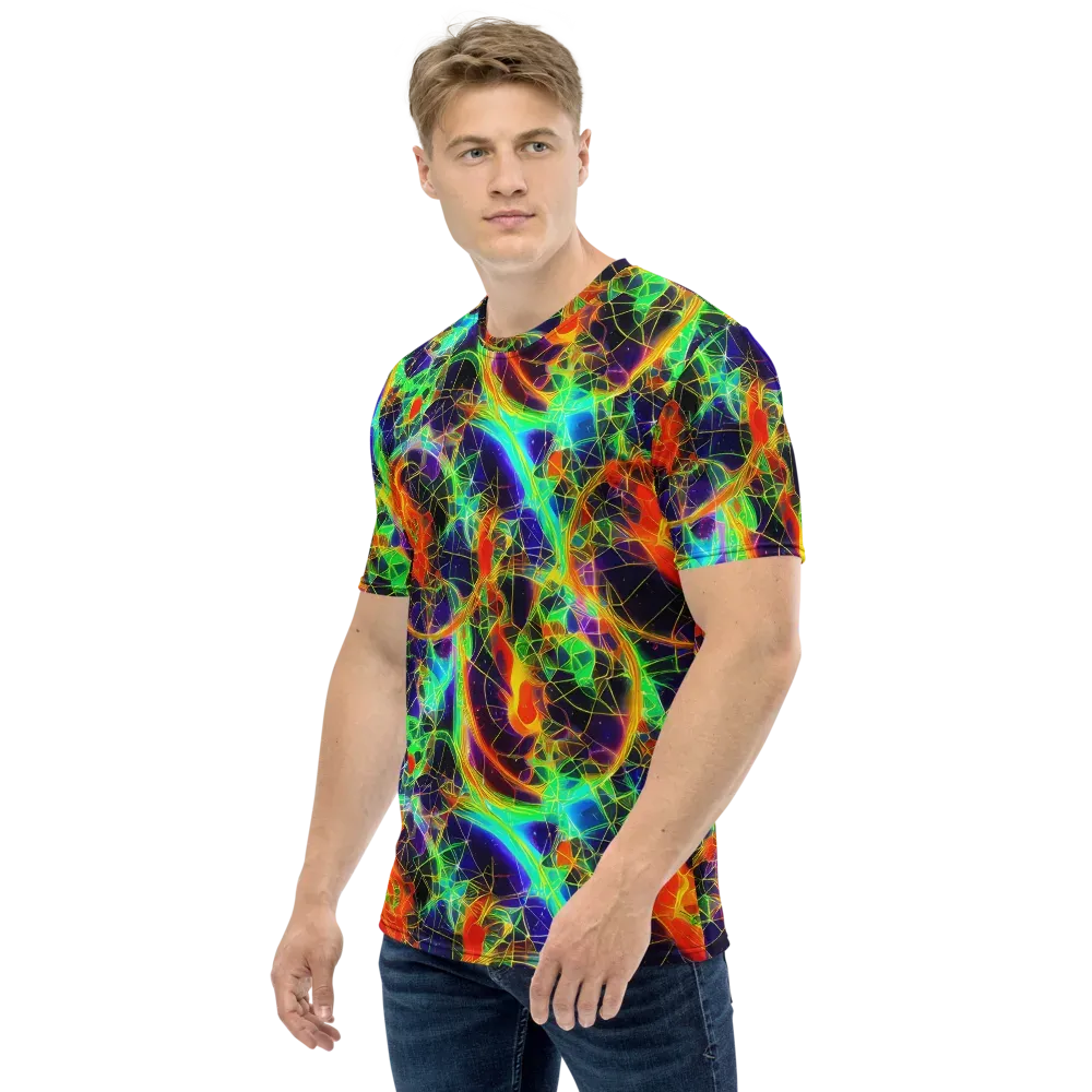 Pirie Pulse on Men's Crew Neck T-Shirt — Left