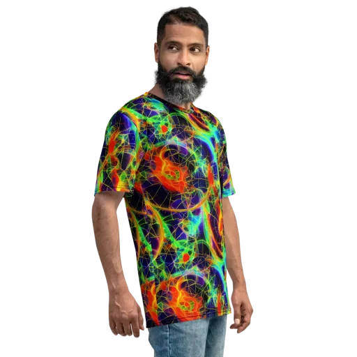 Pirie Pulse on a Men's Crew Neck T-Shirt