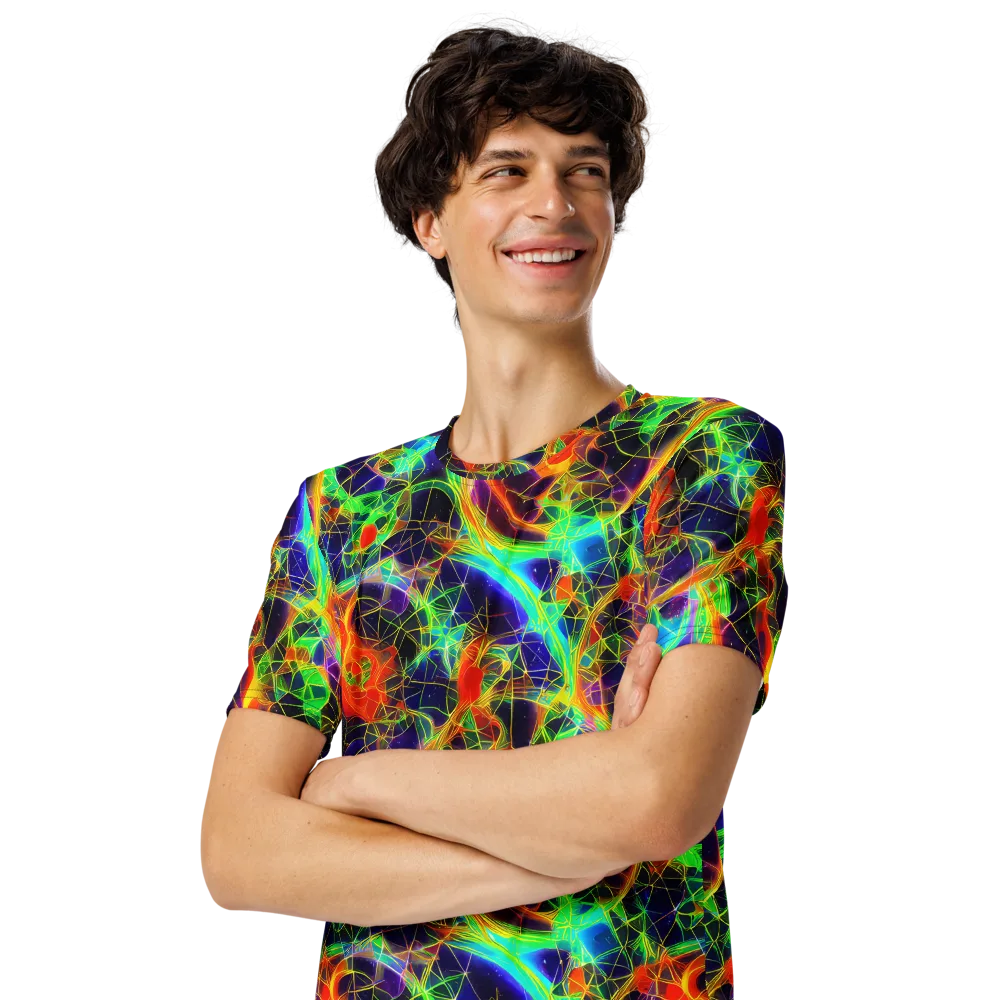Pirie Pulse on Men's Crew Neck T-Shirt — Left Front