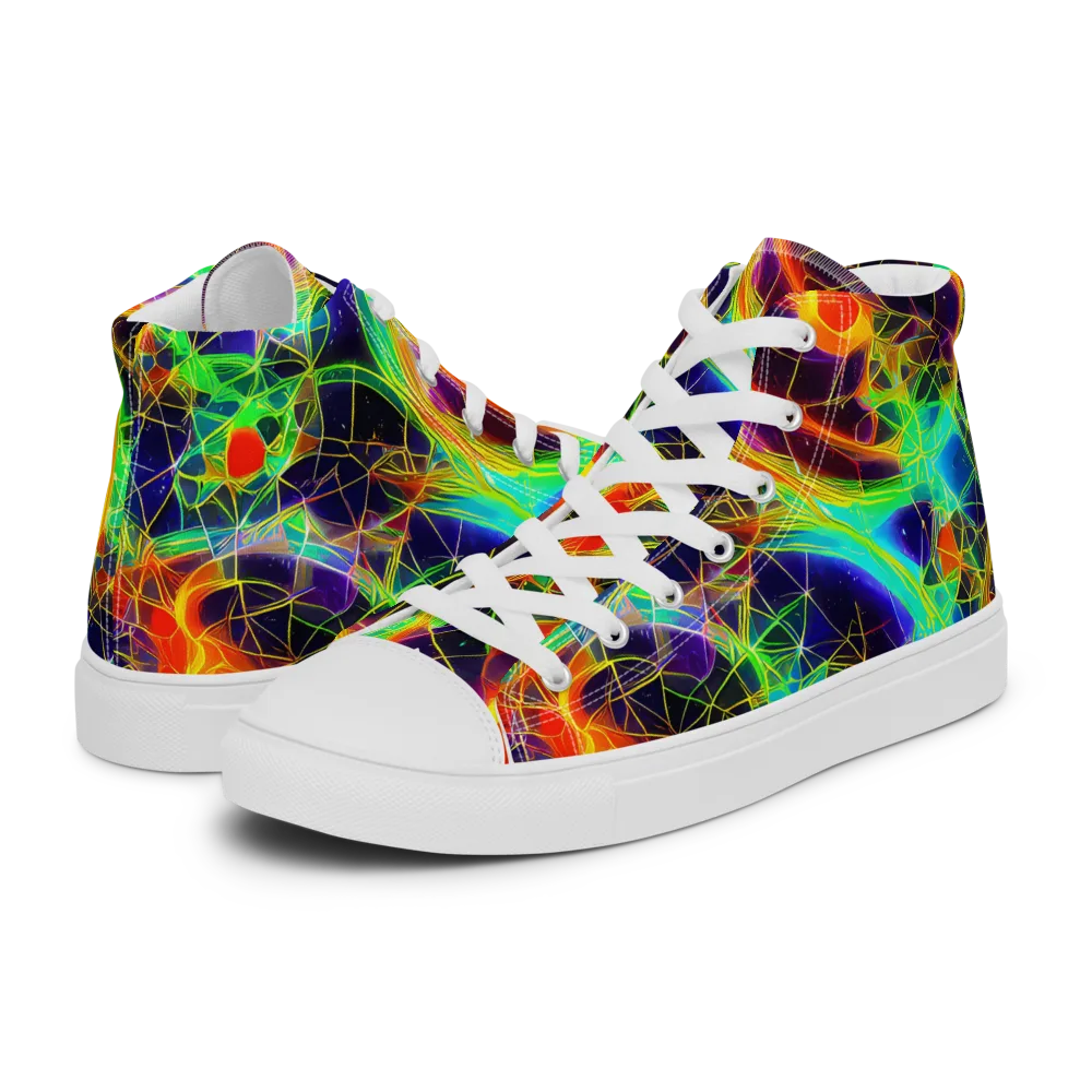 Pirie Pulse on Men's High Top Canvas Shoes — Left