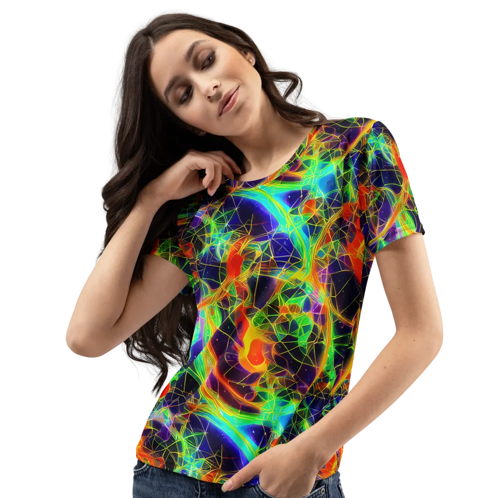 Pirie Pulse on Women's Crew Neck T-Shirt — Left Front