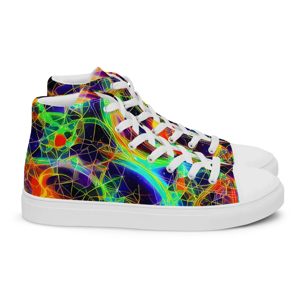 Pirie Pulse on Women's High Top Canvas Shoes — Right
