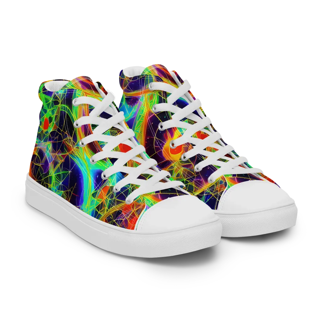 Pirie Pulse on Women's High Top Canvas Shoes — Right Front