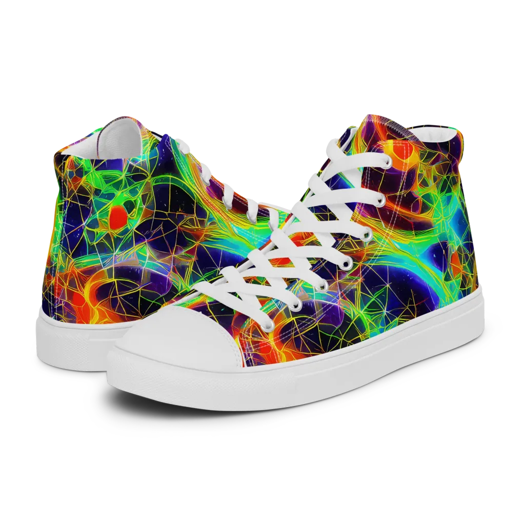 Pirie Pulse on Women's High Top Canvas Shoes — Left