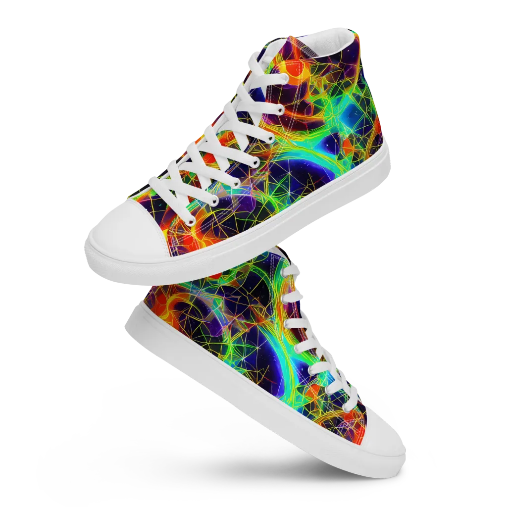 Pirie Pulse on Women's High Top Canvas Shoes — Front