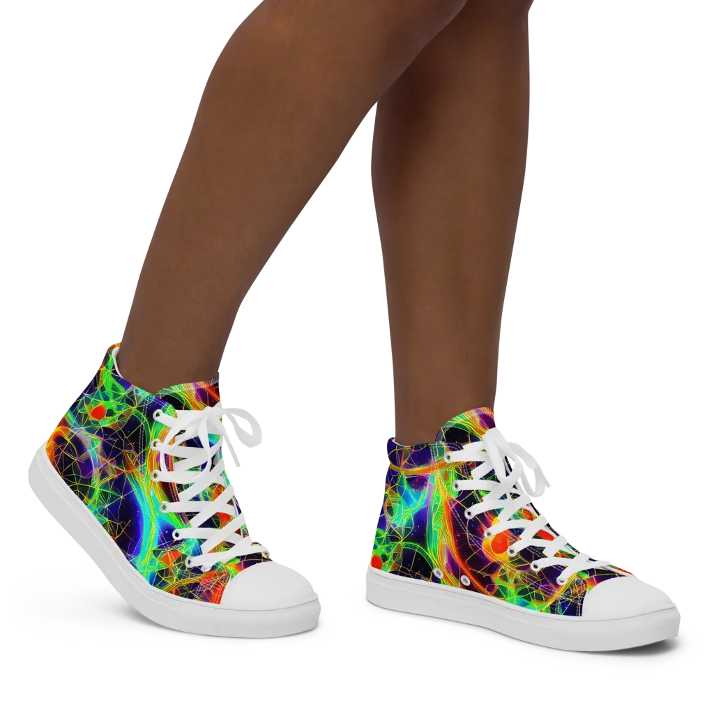 Pirie Pulse on Women's High Top Canvas Shoes — Right