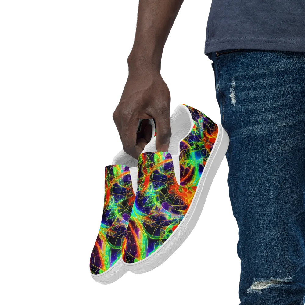 Pirie Pulse on Men's Slip-On Canvas Shoes — Left Front