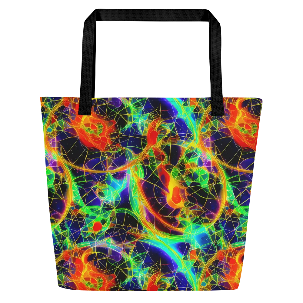 Pirie Pulse on Large Tote Bag W/ Pocket — Front