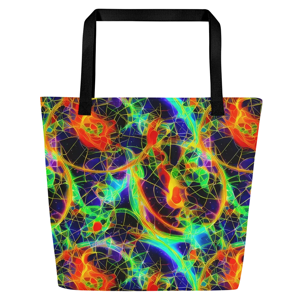 Pirie Pulse on Large Tote Bag W/ Pocket — Front