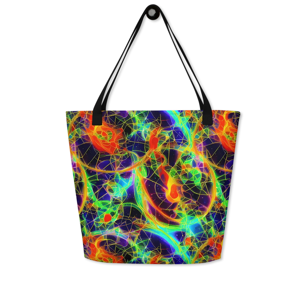 Pirie Pulse on Large Tote Bag W/ Pocket — Front