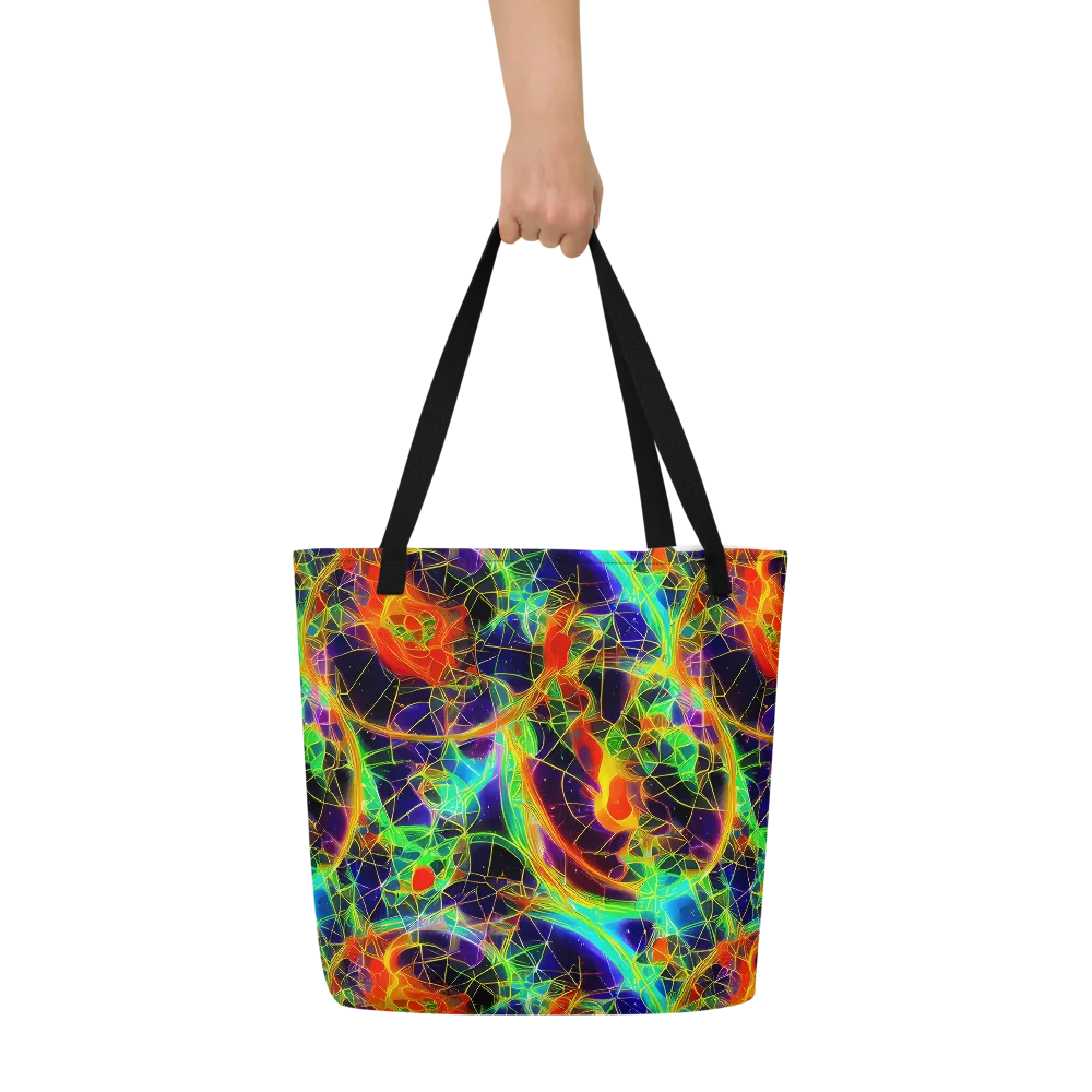 Pirie Pulse on Large Tote Bag W/ Pocket — Front