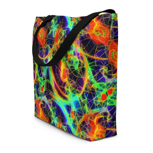 Pirie Pulse on a Large Tote Bag W/ Pocket