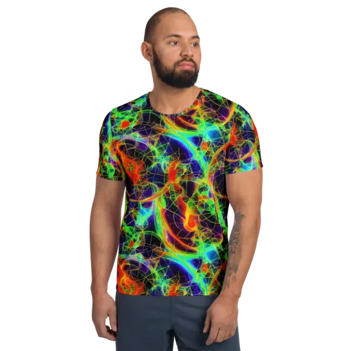 Pirie Pulse on a Men's Athletic T-Shirt