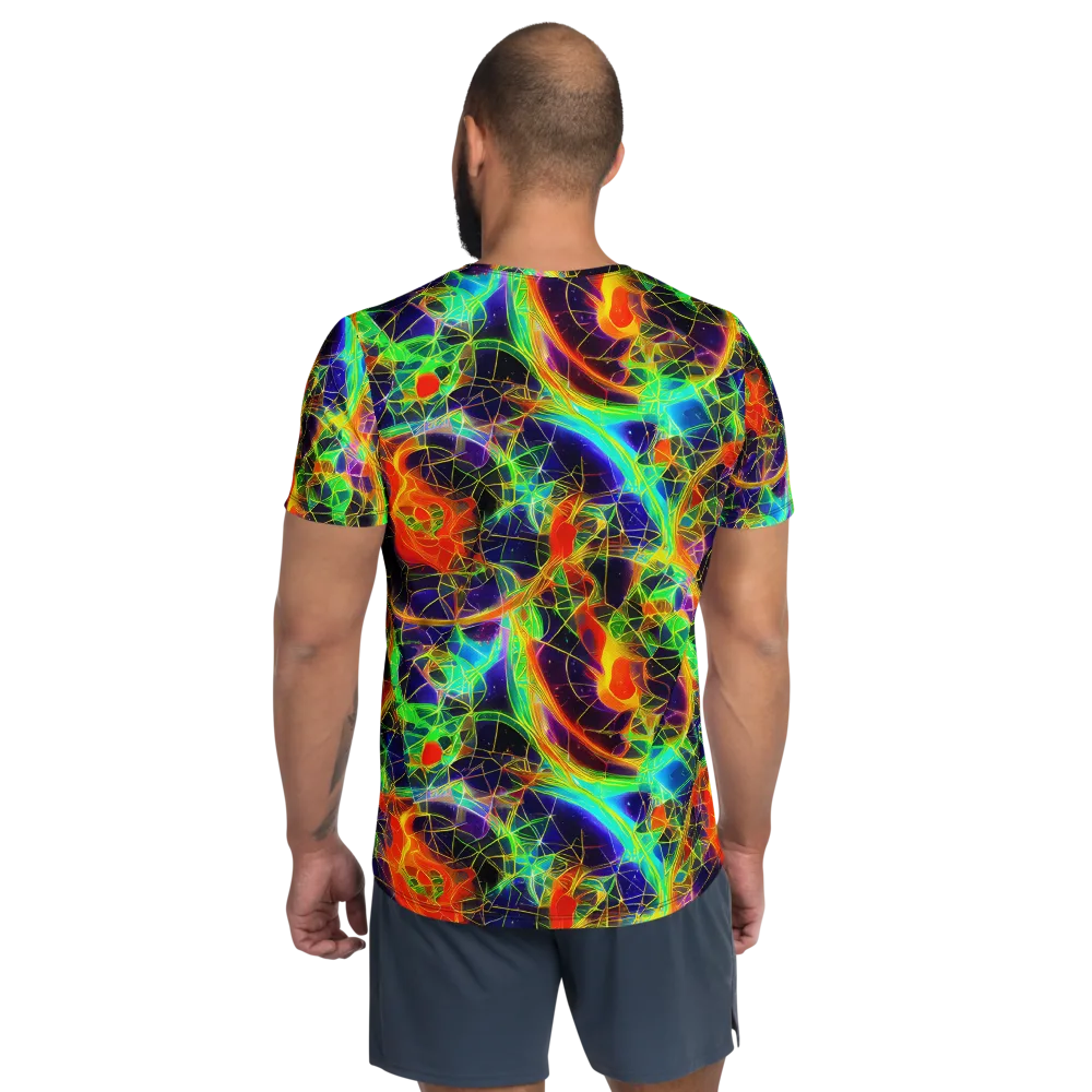 Pirie Pulse on Men's Athletic T-Shirt — Back