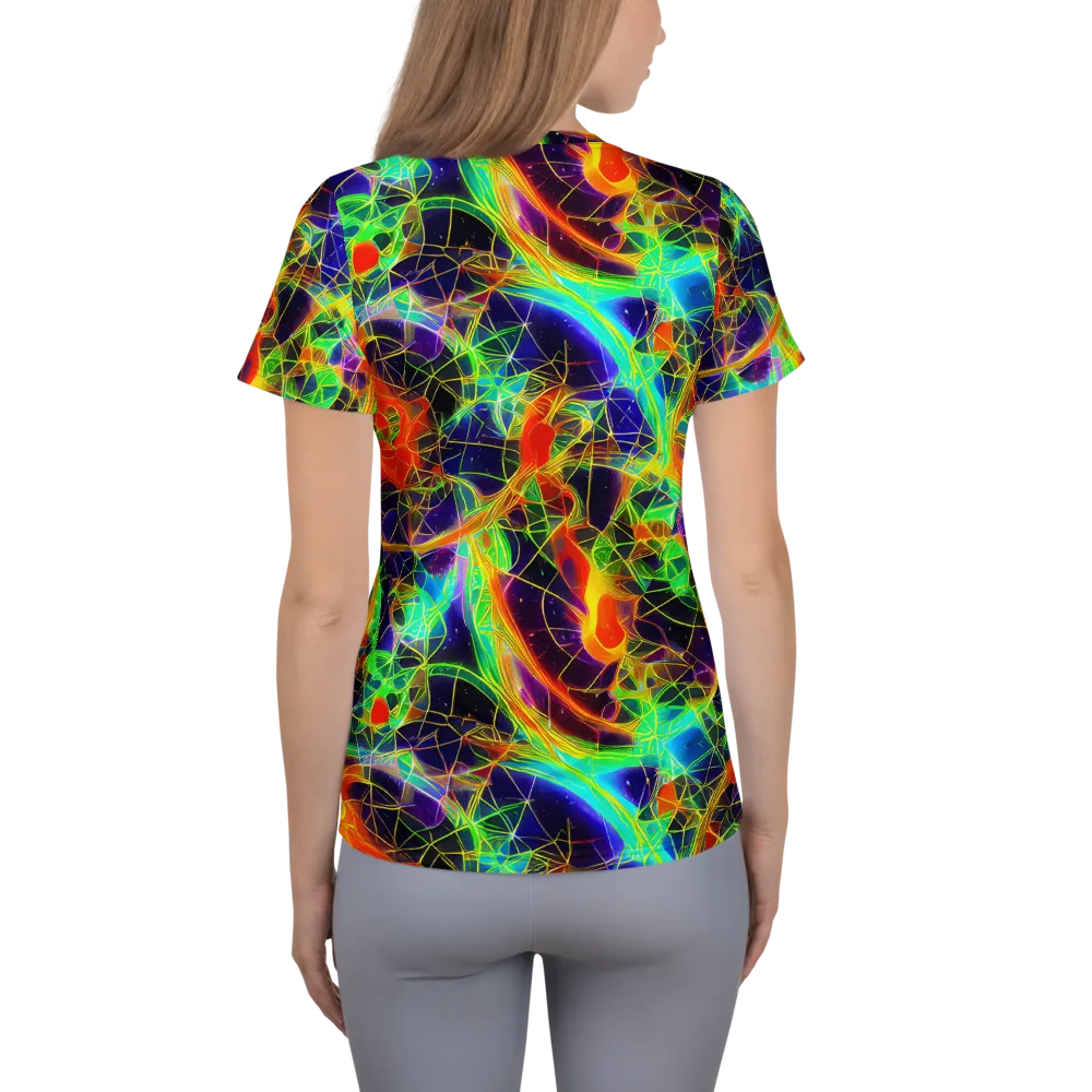 Pirie Pulse on Women's Athletic T-Shirt — Back