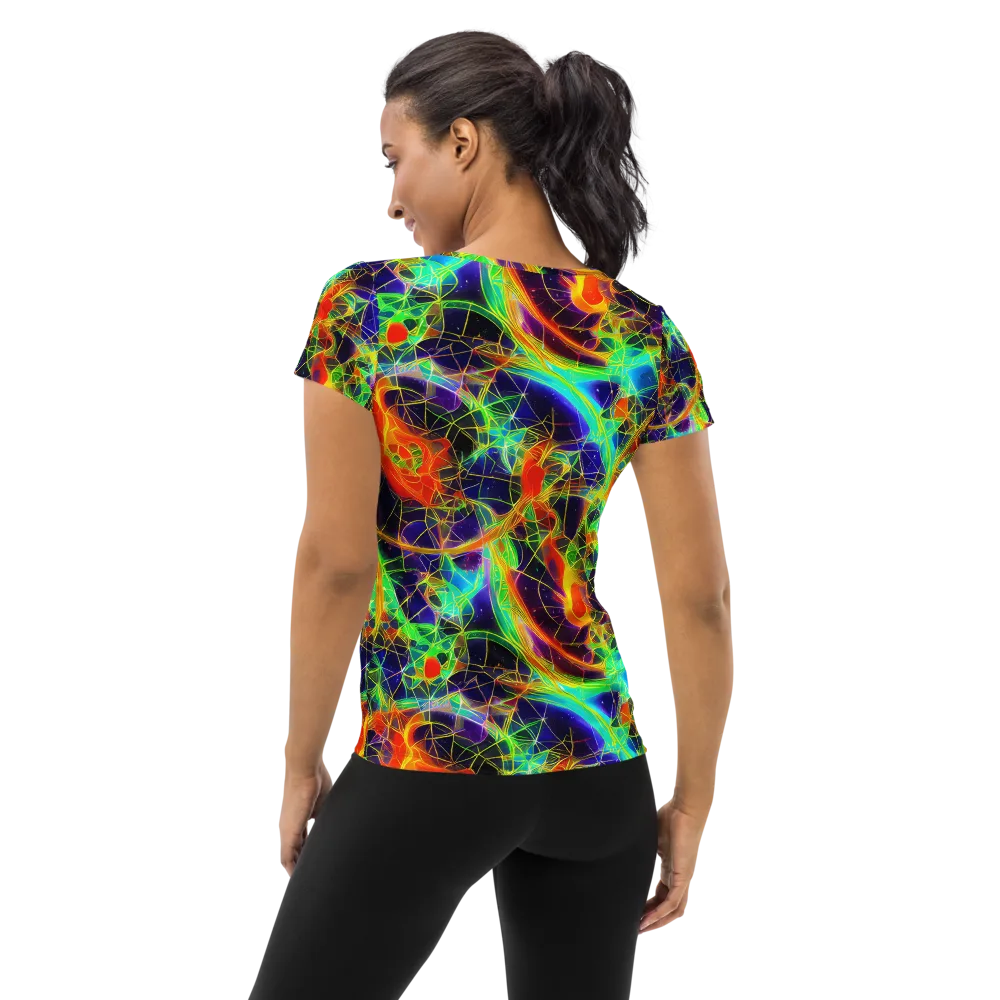Pirie Pulse on Women's Athletic T-Shirt — Back