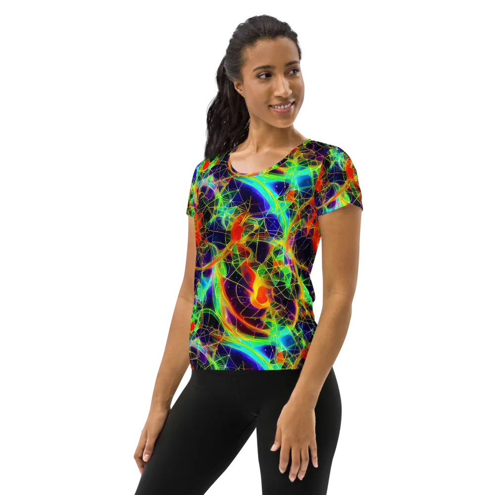 Pirie Pulse on Women's Athletic T-Shirt — Left