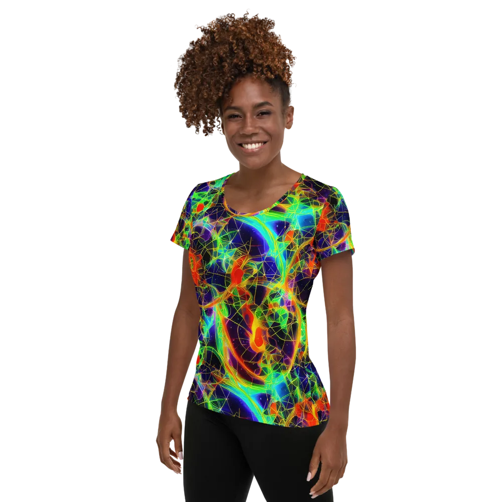 Pirie Pulse on Women's Athletic T-Shirt — Left