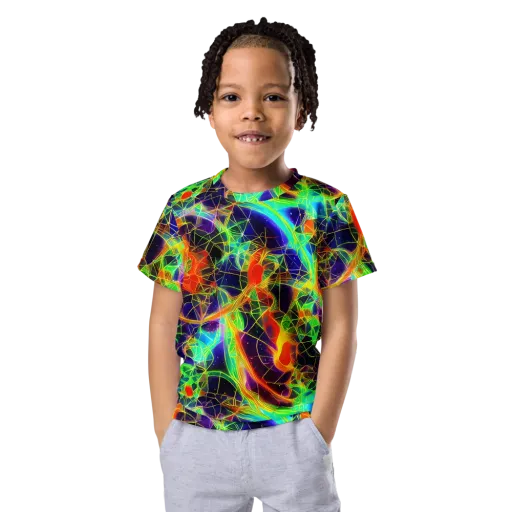 Pirie Pulse on a Kids Crew Neck T-Shirt