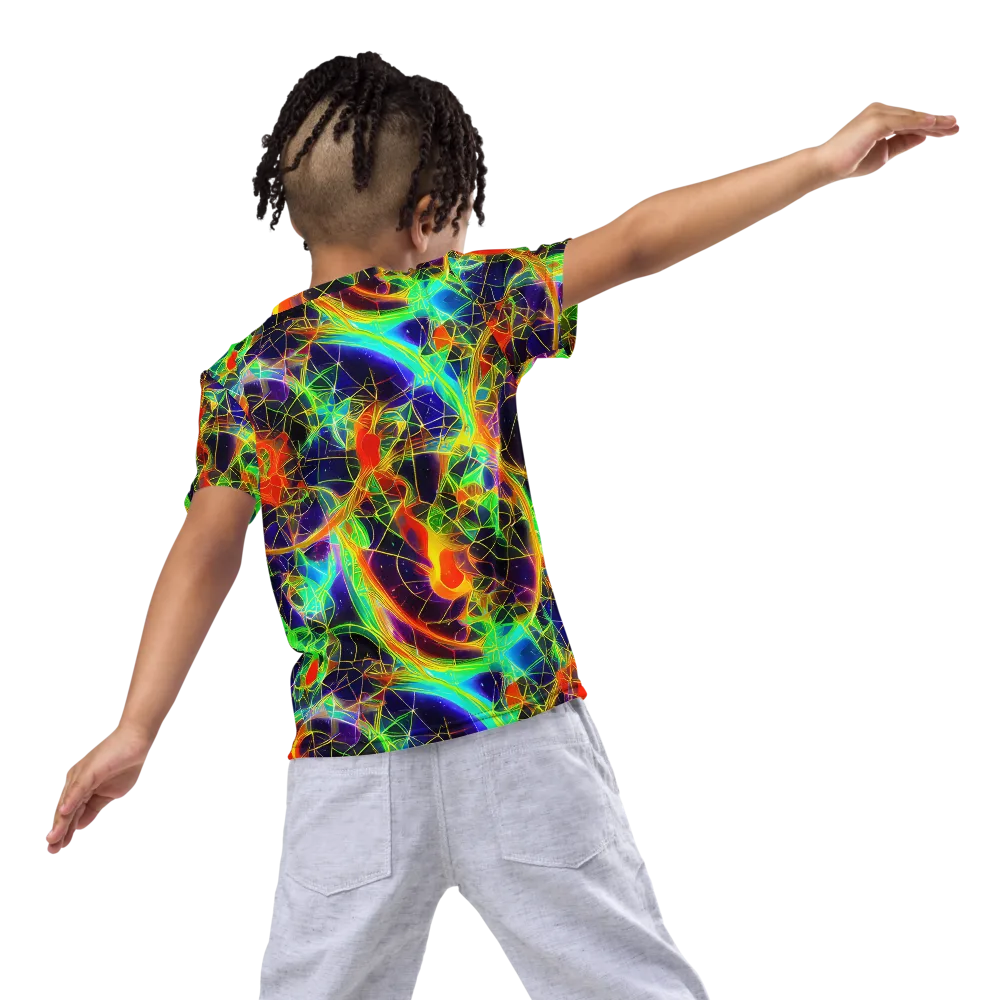 Pirie Pulse on Kids Crew Neck T-Shirt — Back