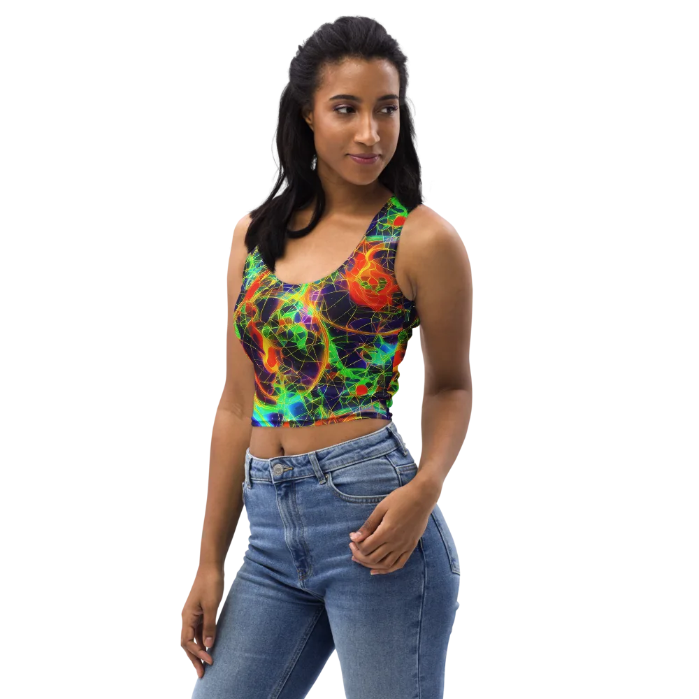Pirie Pulse on Crop Top — Left Front