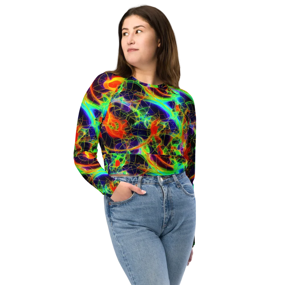 Pirie Pulse on Long Sleeve Crop Top — Front