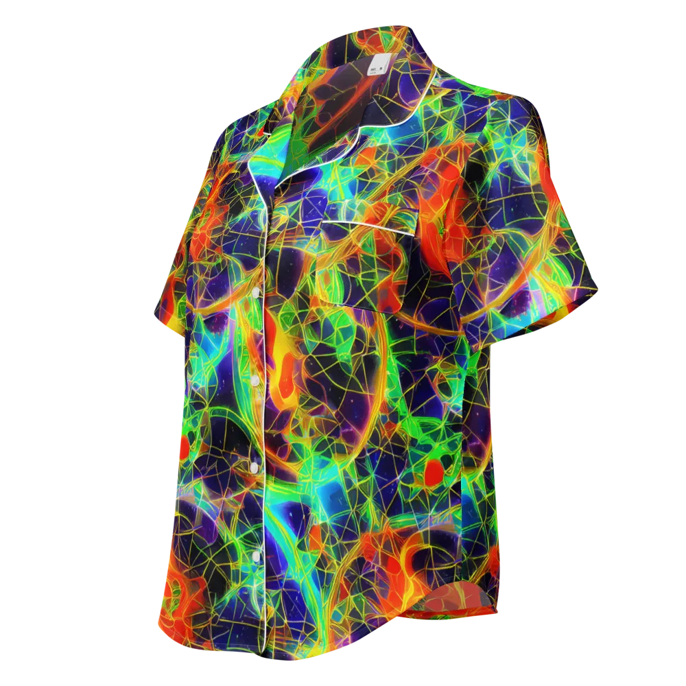 Pirie Pulse on Women's Short Sleeve Pajama Top — Left Front