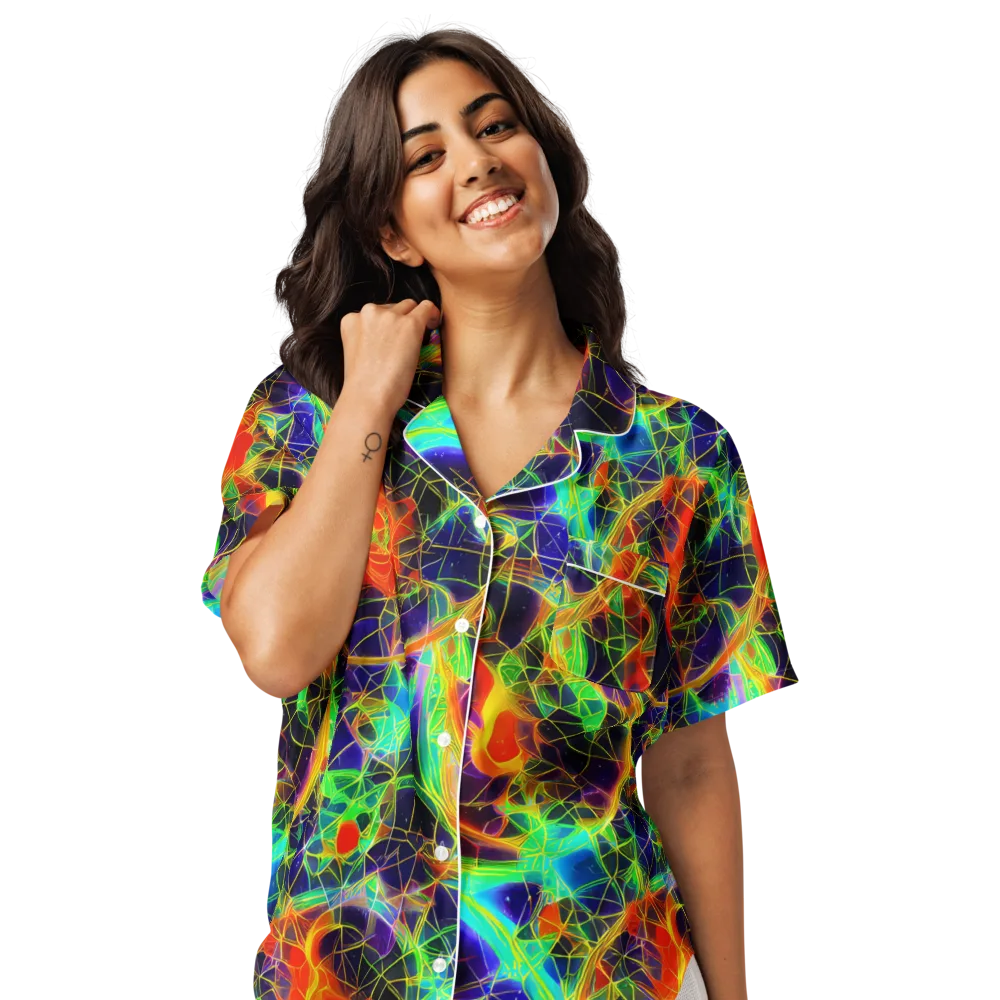 Pirie Pulse on Women's Short Sleeve Pajama Top — Front