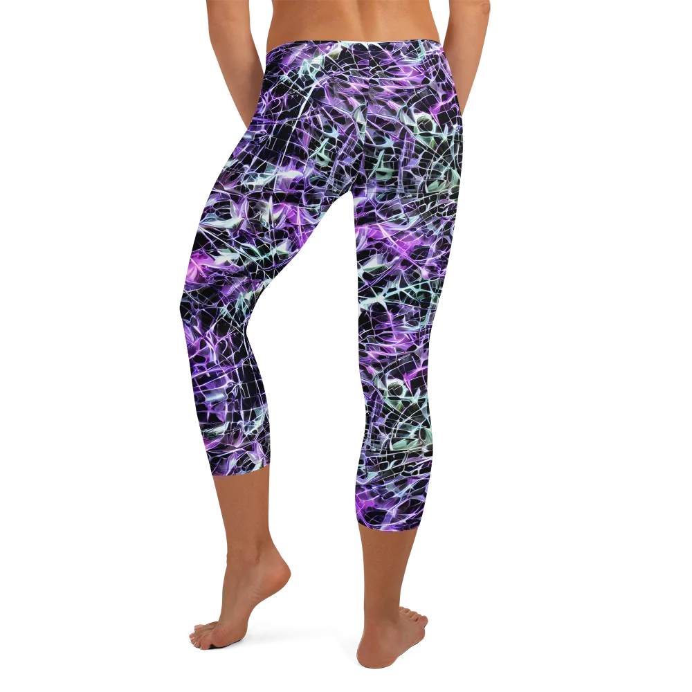 Spectral Circuitry on Capri Leggings — Back