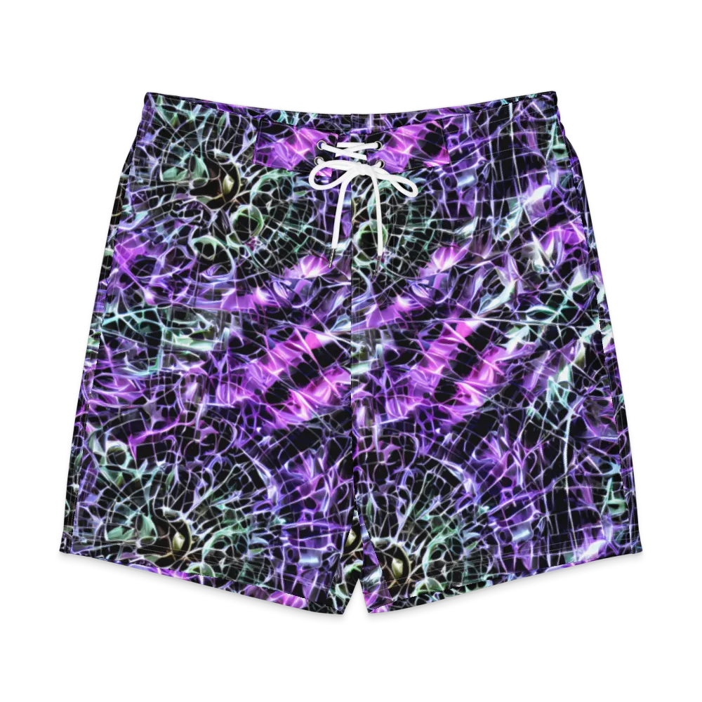 Spectral Circuitry on Men's Board Shorts — Front